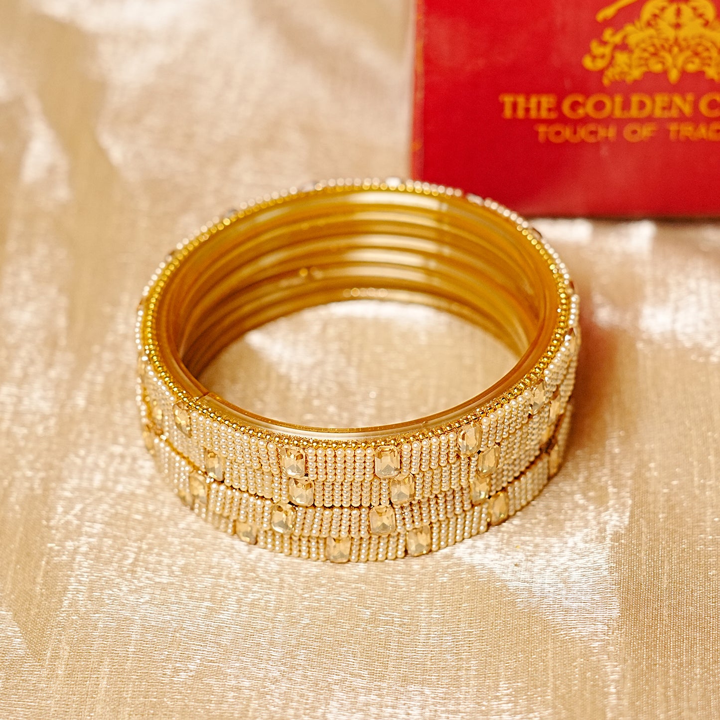Stylish 'Raj Laxmi' Glass Kada for Women & Girls (Pack of 4 kada)