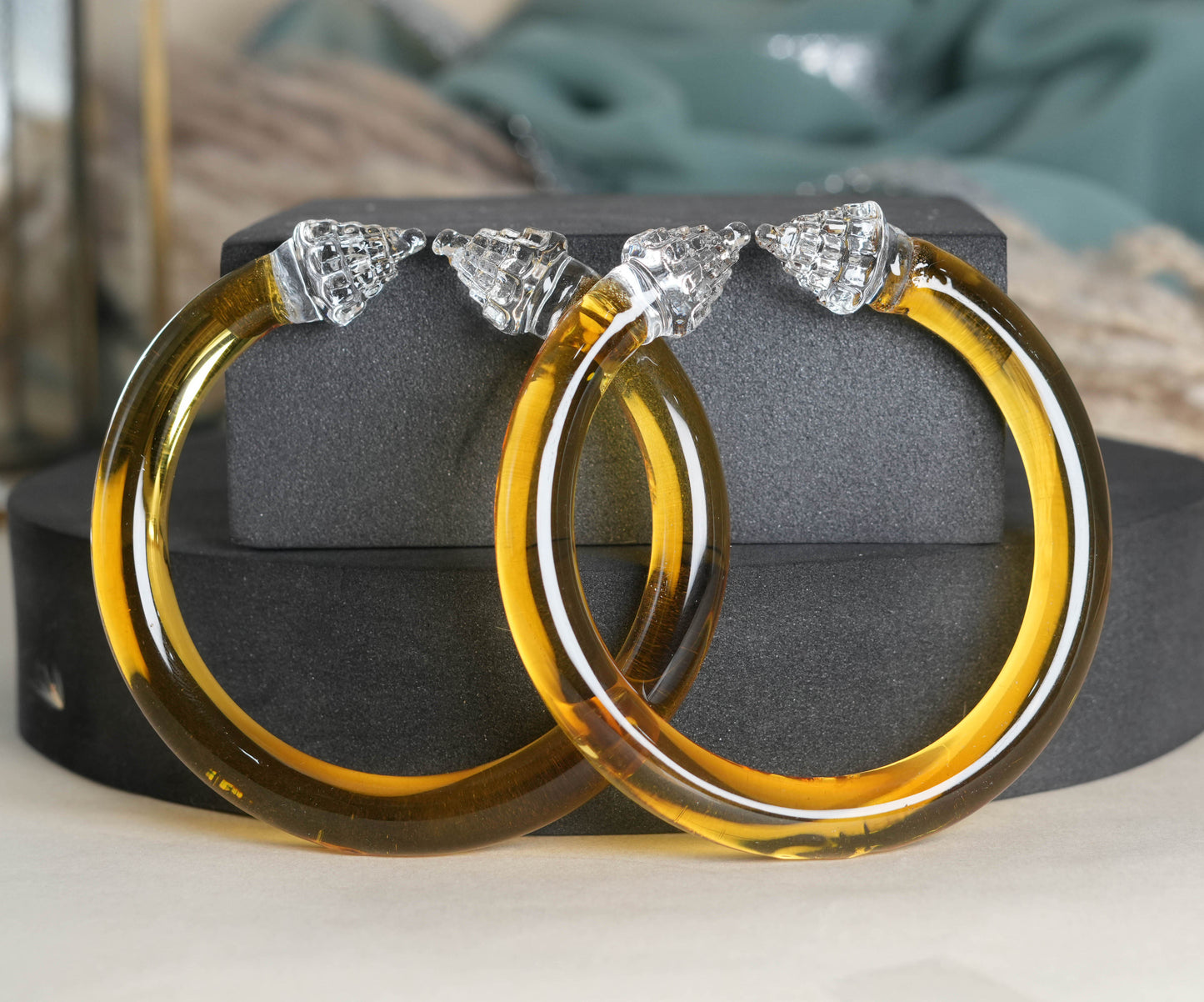 Multiple Color ‘Sriyantra’ Glass Kada Unique Design For Women & Girls (Pack of 2 Kada)