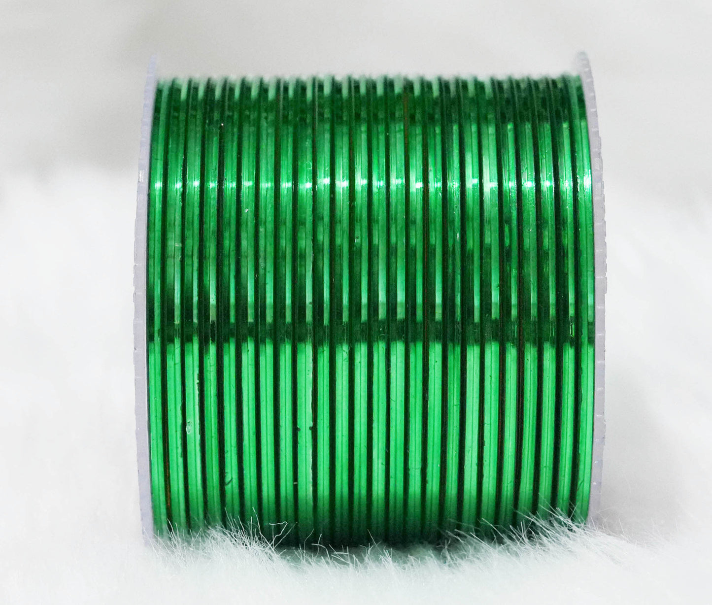 Green Color Glossy Metal Bangle for Women & Girls (Pack of 24)