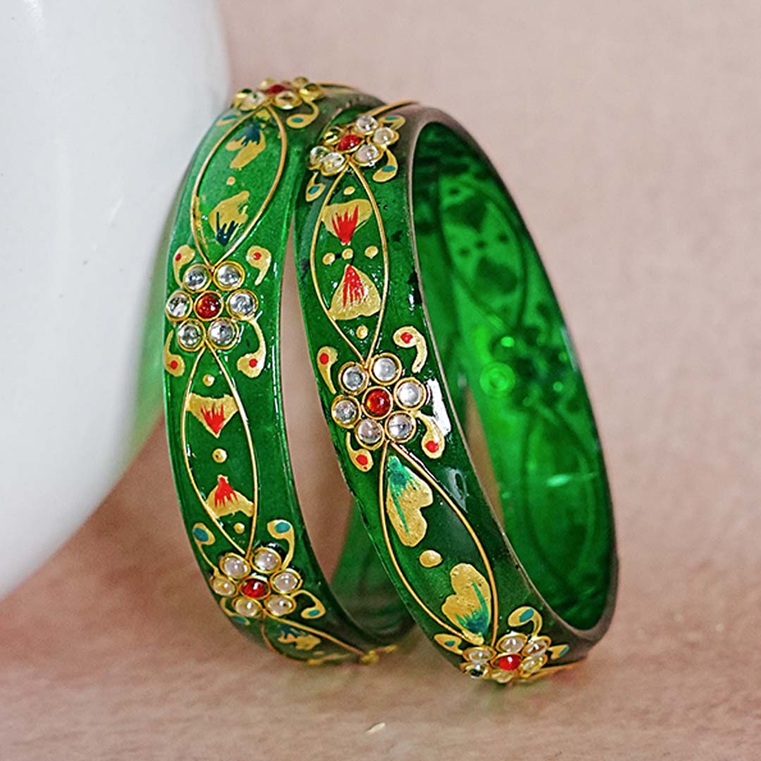 Trendy Lightweight Acrylic Kada Bangle for Women & Girls (Pack of 2 kada)