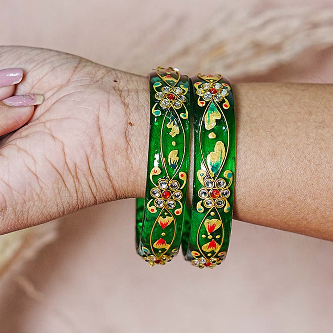 Trendy Lightweight Acrylic Kada Bangle for Women & Girls (Pack of 2 kada)