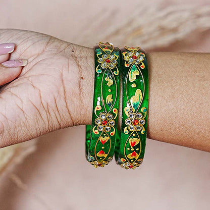 Trendy Lightweight Acrylic Kada Bangle for Women & Girls (Pack of 2 kada)