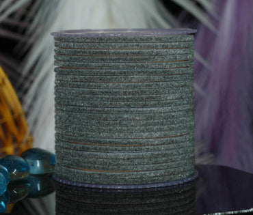 Grey Velvet Metal Bangles for Women & Girls (Pack of 24)