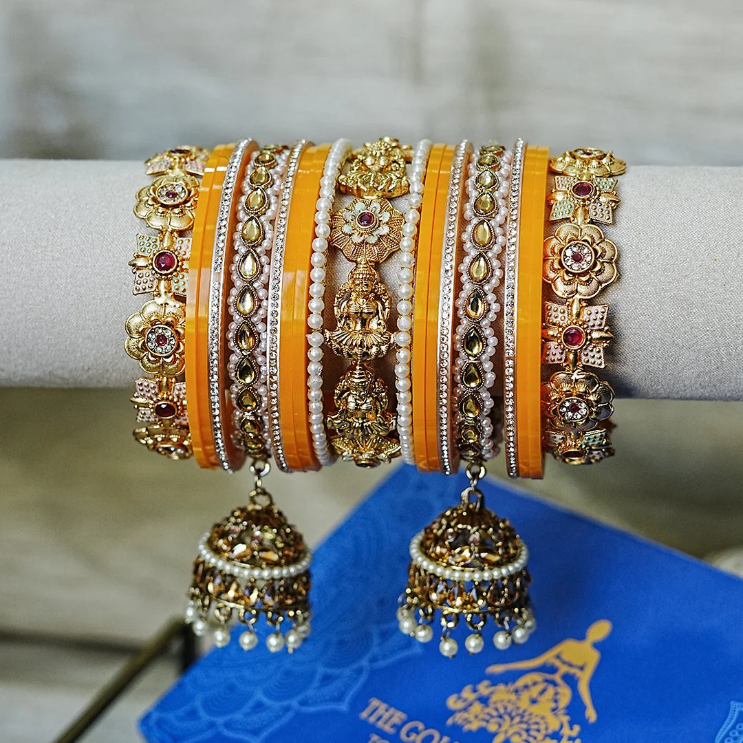 Traditional Premium Brass Bangles Set for Women (Both Hand)