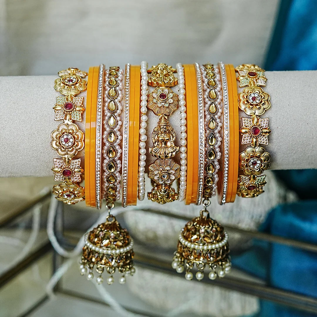 Traditional Premium Brass Bangles Set for Women (Both Hand)