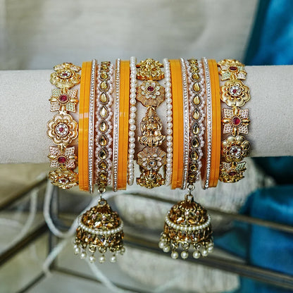 Traditional Premium Brass Bangles Set for Women (Both Hand)