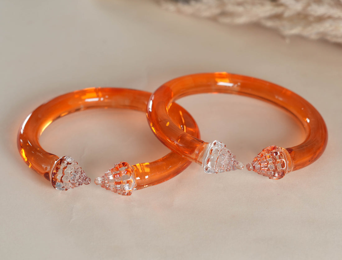 Multiple Color ‘Sriyantra’ Glass Kada Unique Design For Women & Girls (Pack of 2 Kada)