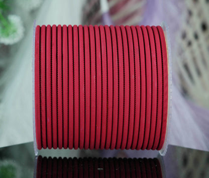 Light Maroon Color Plain Matte Metal Bangles for Women & Girls (Pack of 24)