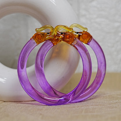 Multiple Color Elephant Design Glass Kada for Women & Girls (Pack of 2 Kada)