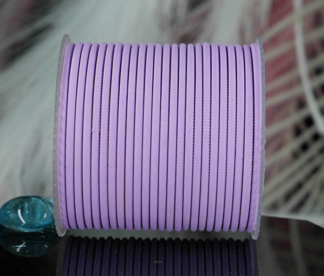 Light Purple Color Plain Matte Metal Bangles for Women & Girls (Pack of 24)