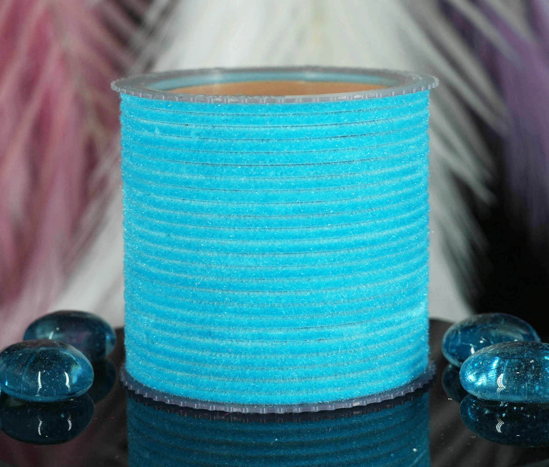Surf Velvet Metal Bangles for Women & Girls (Pack of 24)