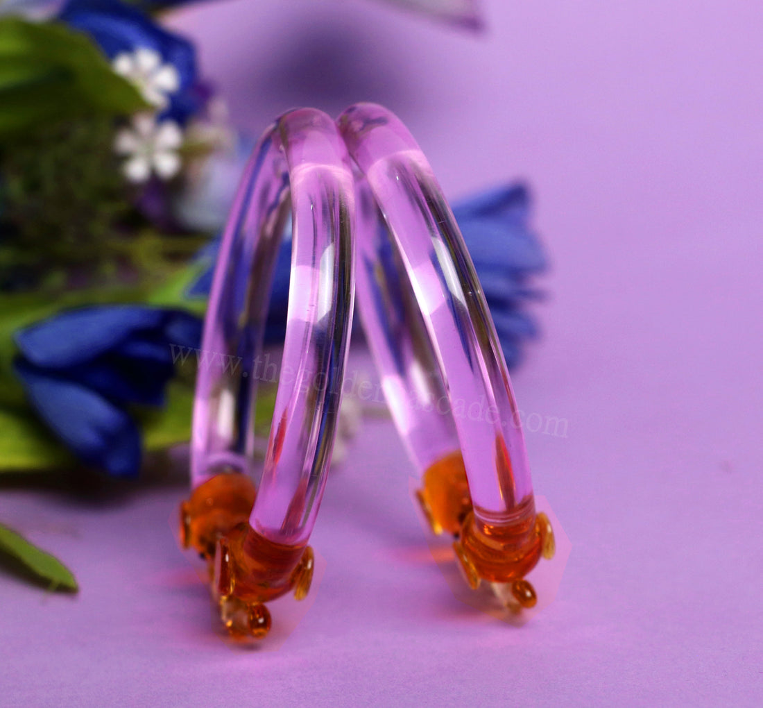 Stylish Multiple Color Glass Kada Elephant Design for Women & Girls | Glossy Finished & Unique Bangles for Ladies