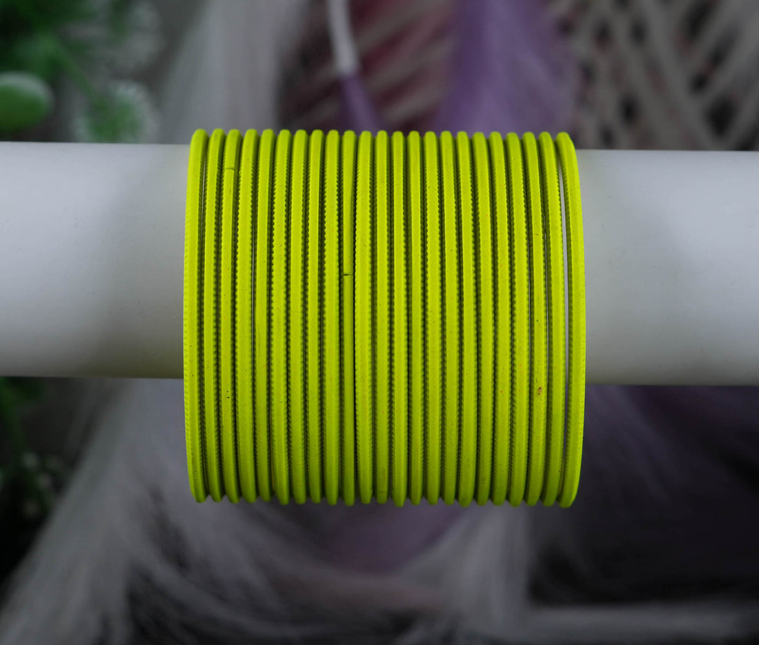 Fancy Plain Metal Bangles Set for Women | Multiple Color Matte Finish, Weddings, Daily Use & Party Wear
