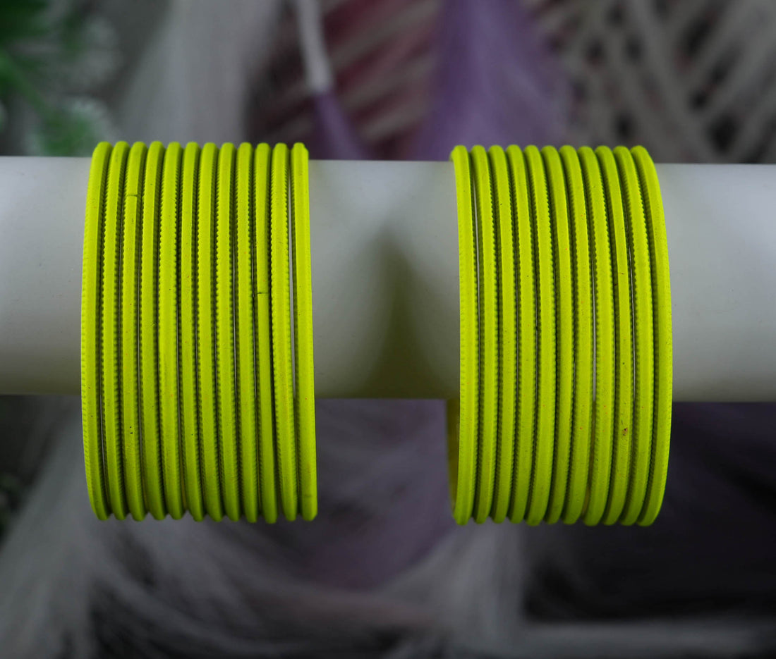 Fancy Plain Metal Bangles Set for Women | Multiple Color Matte Finish, Weddings, Daily Use & Party Wear