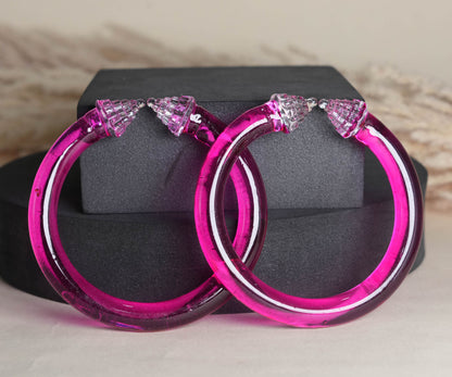 Multiple Color ‘Sriyantra’ Glass Kada Unique Design For Women & Girls (Pack of 2 Kada)
