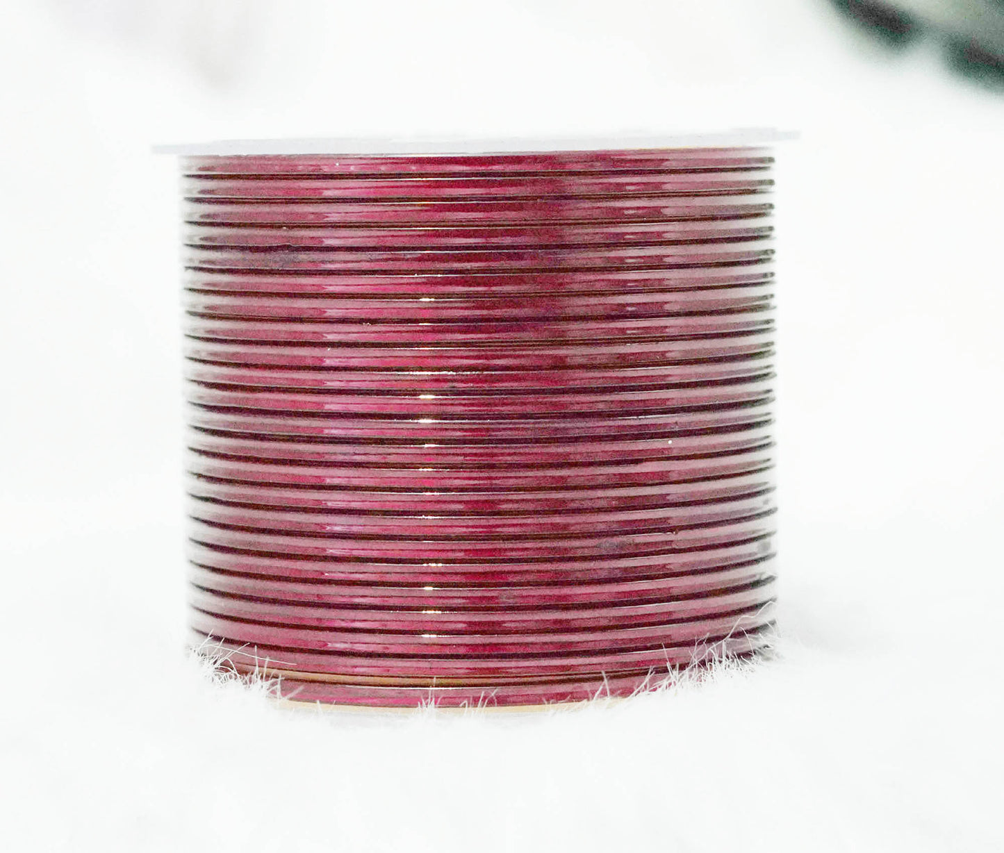 Maroon Color Glossy Metal Bangle for Women & Girls (Pack of 24)