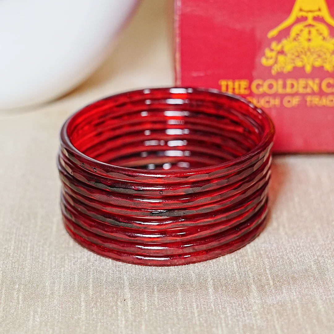 Trendy Acrylic Bangles Glossy & Smooth Finish for Women (Pack of 8)