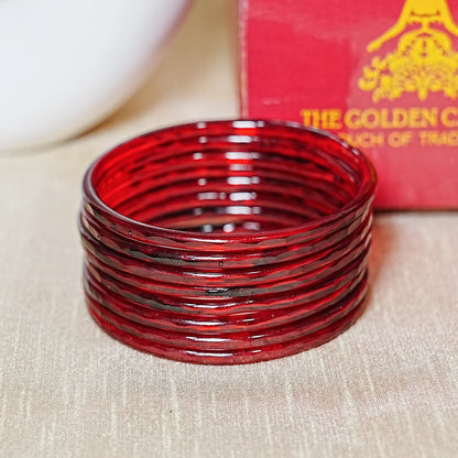 Trendy Acrylic Bangles Glossy & Smooth Finish for Women (Pack of 8)
