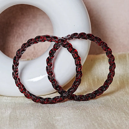 Unique Design "Sitara Glass Kada" Bangles with Glossy Finish for Women & Girls (Pack of 2)