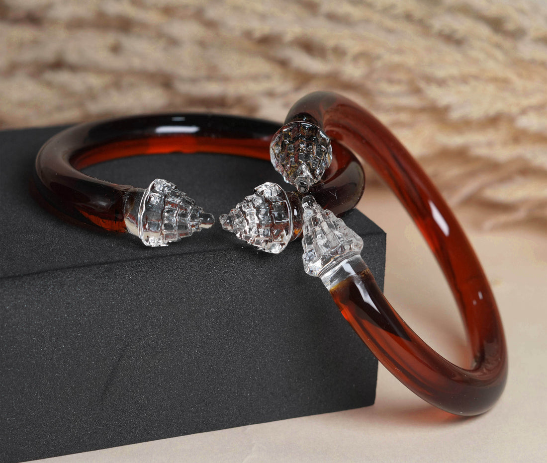 Stylish Design Multiple Color Glass Kada for Women & Girls, Glossy Finish, Perfect for Daily & Party Wear and Occasions
