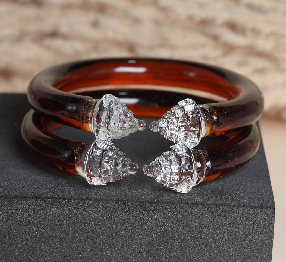 Stylish Design Multiple Color Glass Kada for Women & Girls, Glossy Finish, Perfect for Daily & Party Wear and Occasions