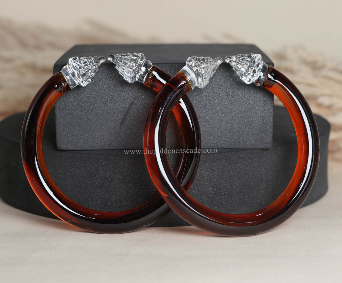 Stylish Design Multiple Color Glass Kada for Women & Girls, Glossy Finish, Perfect for Daily & Party Wear and Occasions
