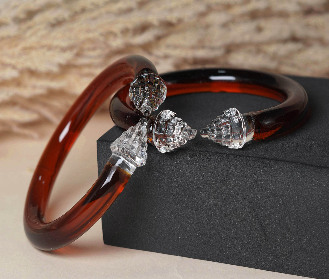 Stylish Design Multiple Color Glass Kada for Women & Girls, Glossy Finish, Perfect for Daily & Party Wear and Occasions