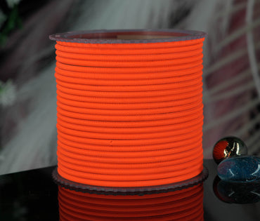 Orange Color Plain Matte Metal Bangles for Women & Girls (Pack of 24)