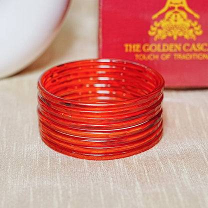 Trendy Acrylic Bangles Glossy & Smooth Finish for Women (Pack of 8)