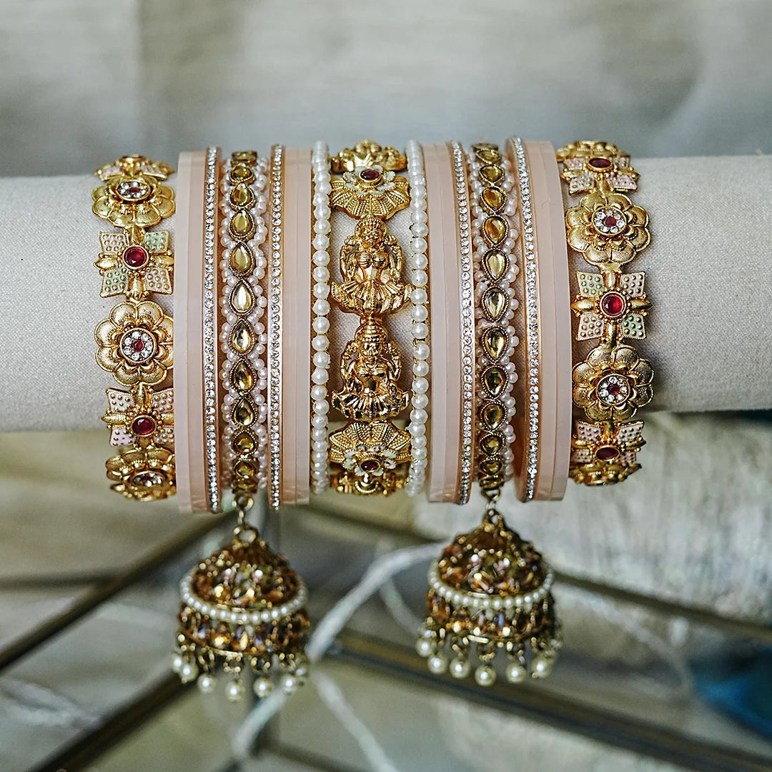 Traditional Premium Brass Bangles Set for Women (Both Hand)