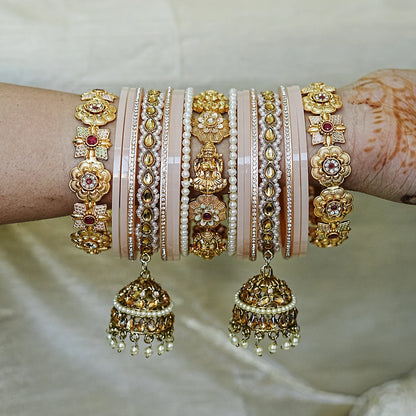 Traditional Premium Brass Bangles Set for Women (Both Hand)