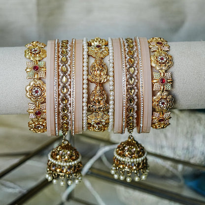 Traditional Premium Brass Bangles Set for Women (Both Hand)