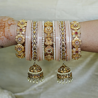 Traditional Premium Brass Bangles Set for Women (Both Hand)