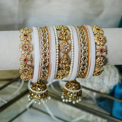 Traditional Premium Brass Bangles Set for Women (Both Hand)