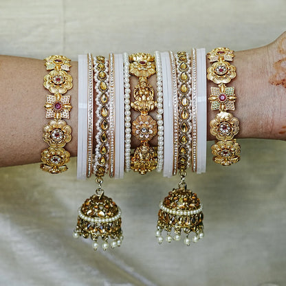 Traditional Premium Brass Bangles Set for Women (Both Hand)