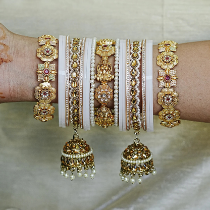Traditional Premium Brass Bangles Set for Women (Both Hand)