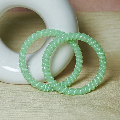 Designer Spiral Pattern Glass Kada Bangles for Women (Pack of 2)