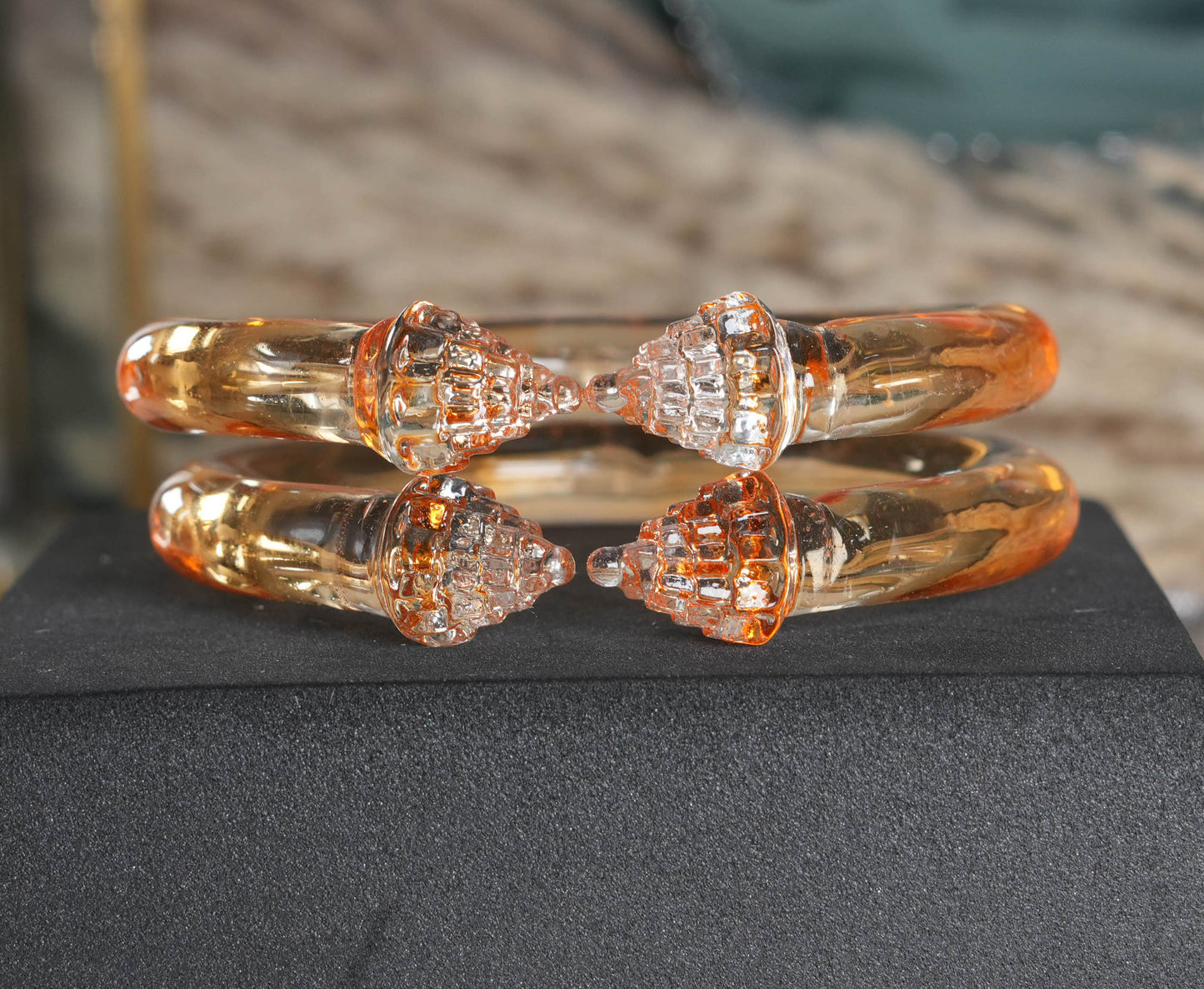Multiple Color ‘Sriyantra’ Glass Kada Unique Design For Women & Girls (Pack of 2 Kada)