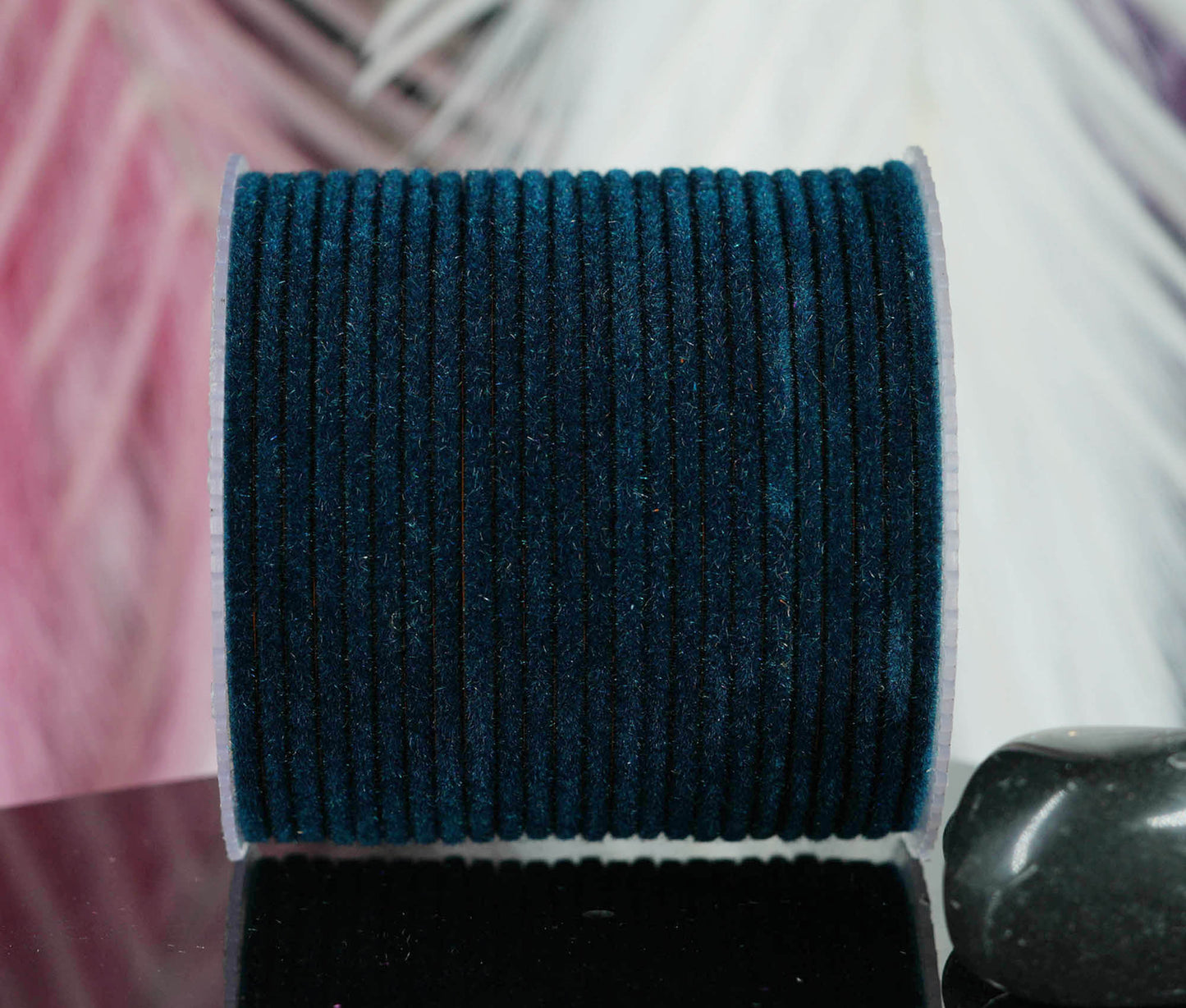 Peacock Velvet Metal Bangles for Women & Girls (Pack of 24)