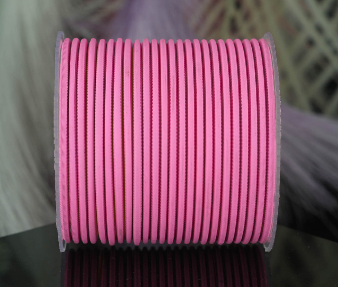 Pink Color Plain Matte Metal Bangles for Women & Girls (Pack of 24)
