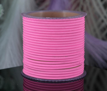 Pink Color Plain Matte Metal Bangles for Women & Girls (Pack of 24)