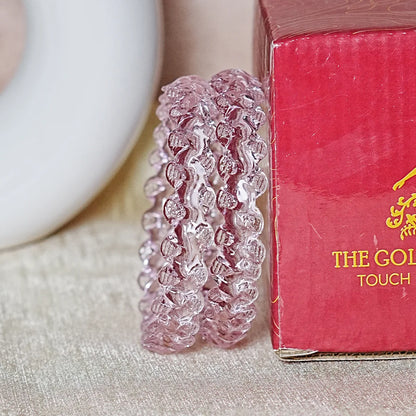 Unique Design "Sitara Glass Kada" Bangles with Glossy Finish for Women & Girls (Pack of 2)