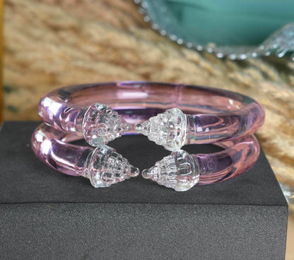 Multiple Color ‘Sriyantra’ Glass Kada Unique Design For Women & Girls (Pack of 2 Kada)