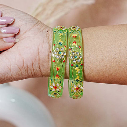 Trendy Lightweight Acrylic Kada Bangle for Women & Girls (Pack of 2 kada)