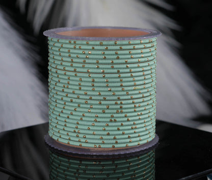Stylish Metal Bangles for Women – Multiple Color Dot Design Matte Finish for Wedding & Party Wear