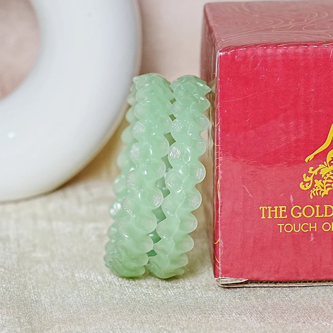 Unique Design "Sitara Glass Kada" Bangles with Glossy Finish for Women & Girls (Pack of 2)