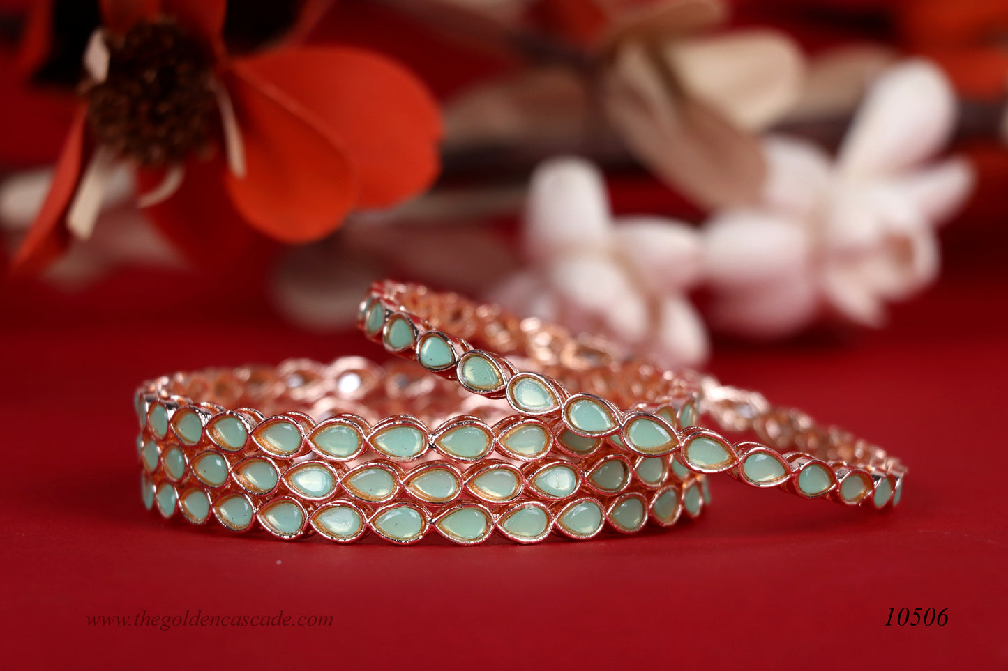 Multiple Color Antique Design Metal Kada with Tilak Shape Kundan Studded - Traditional Indian Jewelry for Women