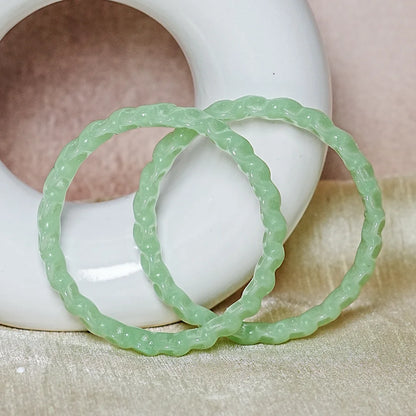 Unique Design "Sitara Glass Kada" Bangles with Glossy Finish for Women & Girls (Pack of 2)