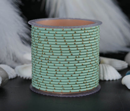 Stylish Metal Bangles for Women – Multiple Color Dot Design Matte Finish for Wedding & Party Wear