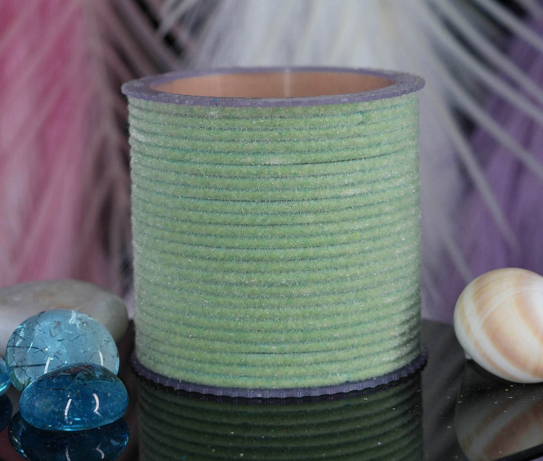 Fancy Velvet Metal Bangles for Women & Ladies | Perfect for Weddings, Party Wear & Occasions